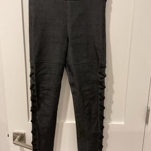 Cinq a Sept Kieran Side Lace Up Stretch Denin Pants